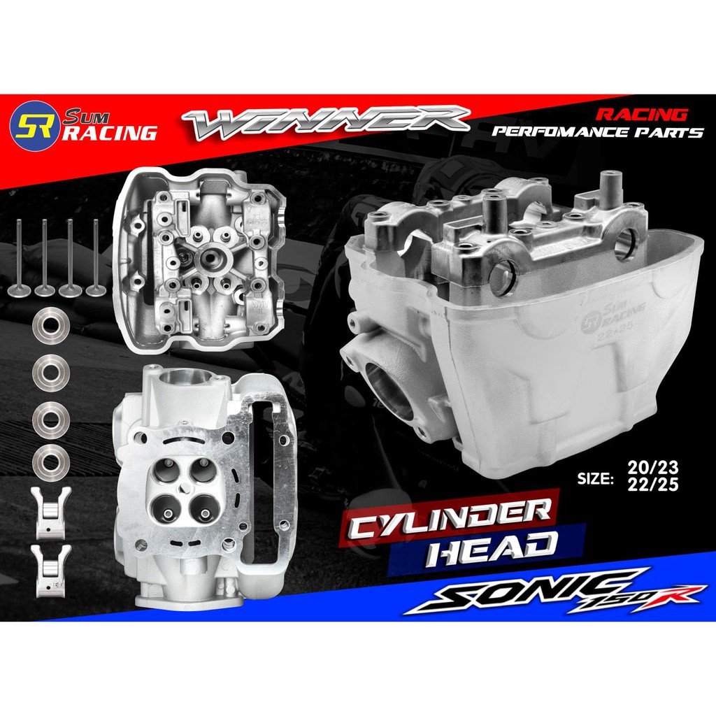 Đầu bò supper dohc xe máy winner sonic sum racing 20-23 & 23-25 bộ chế hòa khí