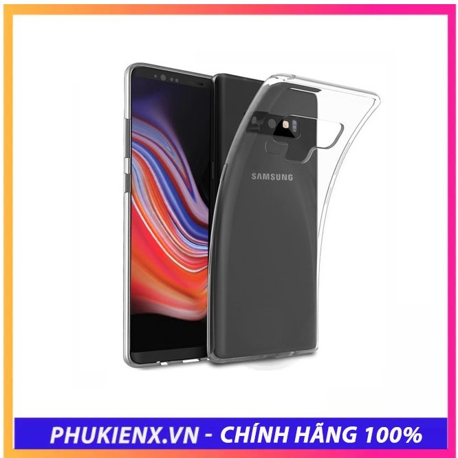 Ốp  Galaxy Note 9 slicone trong suốt theo máy