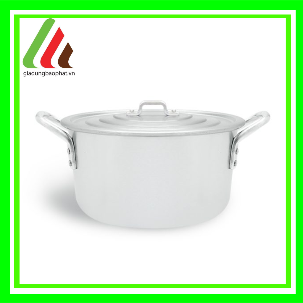 Nồi nhôm ĐB quai bầu xi bóng cao cấp Kim Hằng 16 18 20 22 24 26 28 30 Chính hãng - nồi nhôm dày dặn chắc chắn