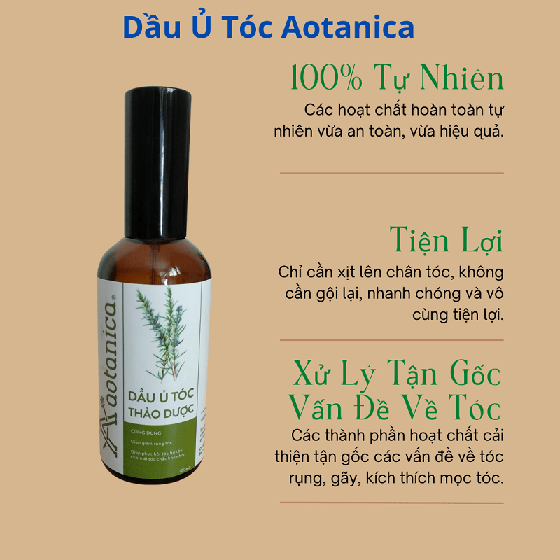 Dầu ủ tóc thảo dược Aotanica 100ml