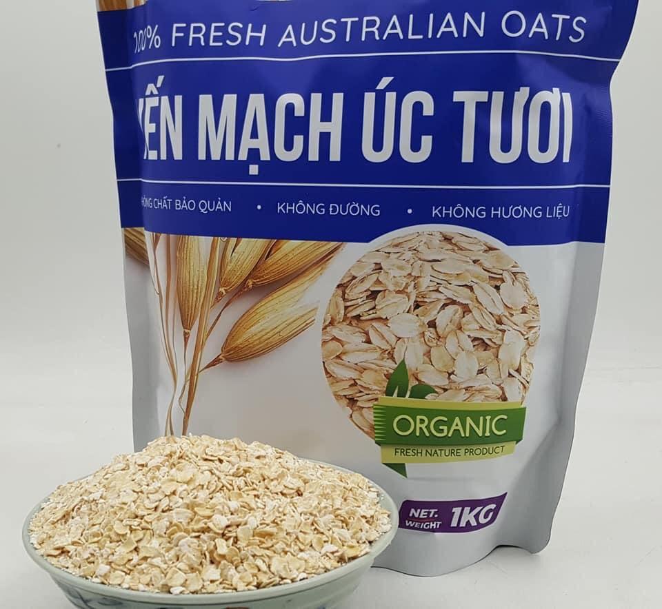 [TẶNG THỰC ĐƠN GIẢM CÂN] yến mạch úc tươi DSA túi 1kg hỗ trợ giảm cân ăn kiêng