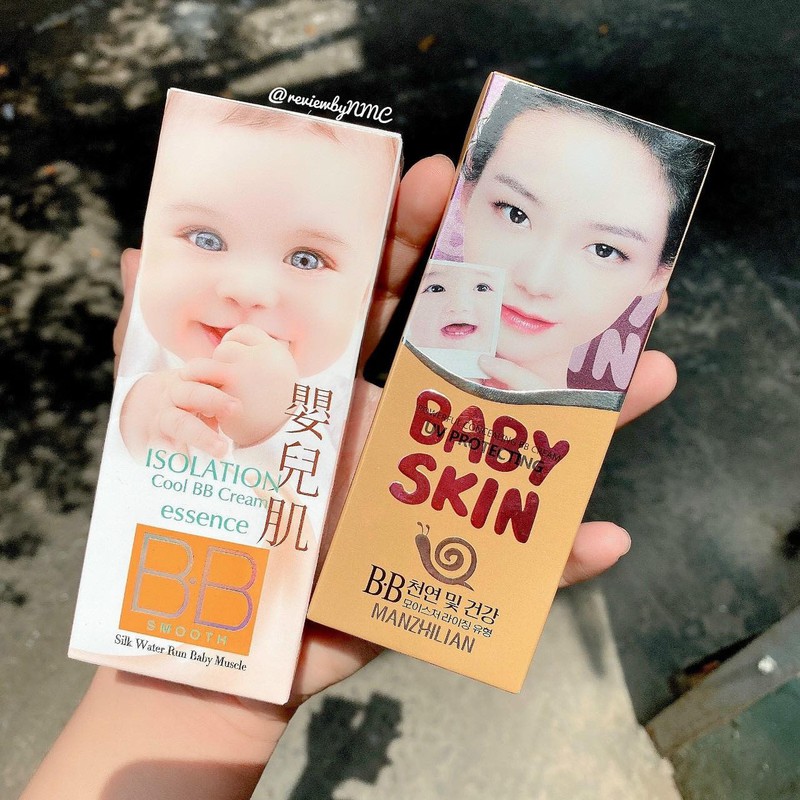 Kem nền bb cream baby skin ốc sên manzhilian 40gr | kem nền che khuyết điểm bb cream manzhilian