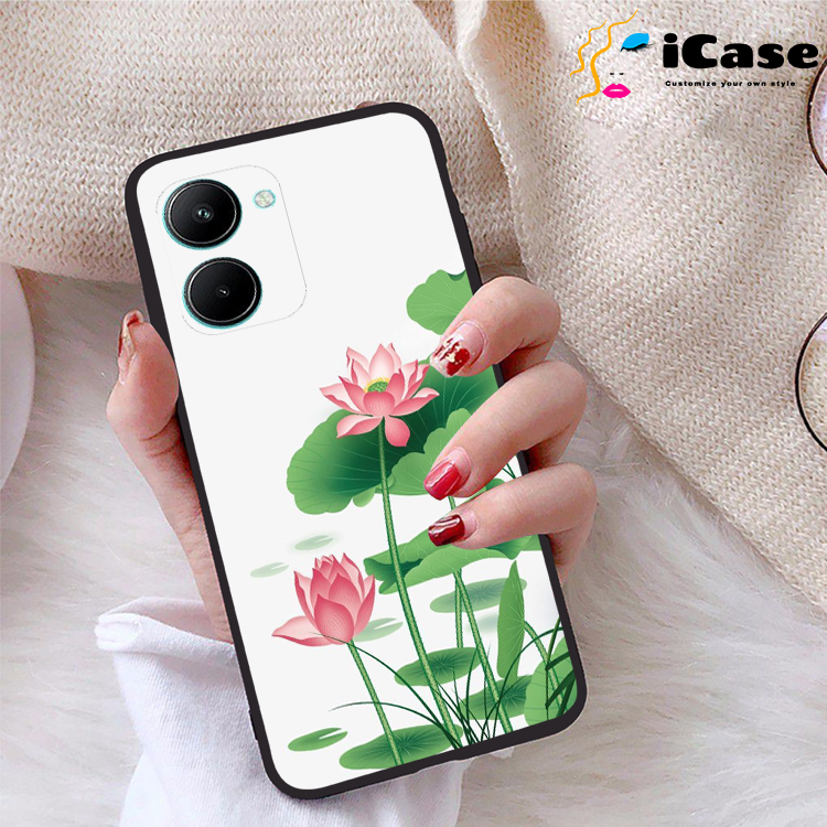 Ốp lưng Realme C33 viền dẻo TPU BST Sen