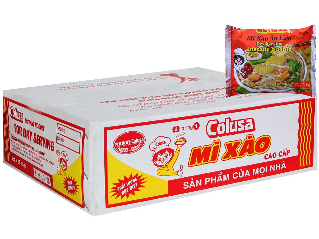 [HCM][Lốc 15 gói] Mì xào cao cấp Colusa Miliket 85g