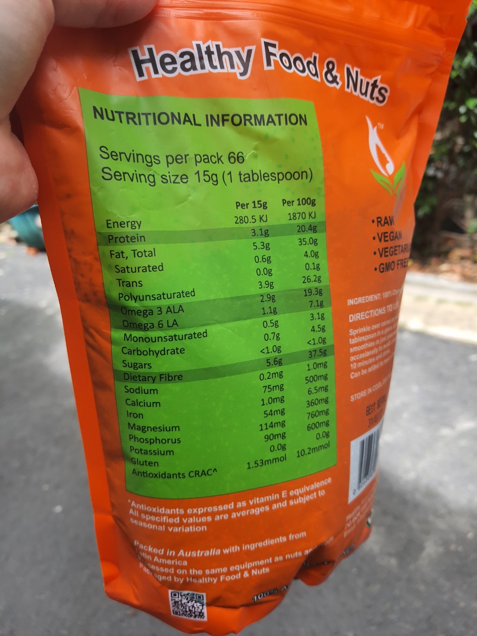 [HCM]Hạt chia ÚC  BỊCH 1KG