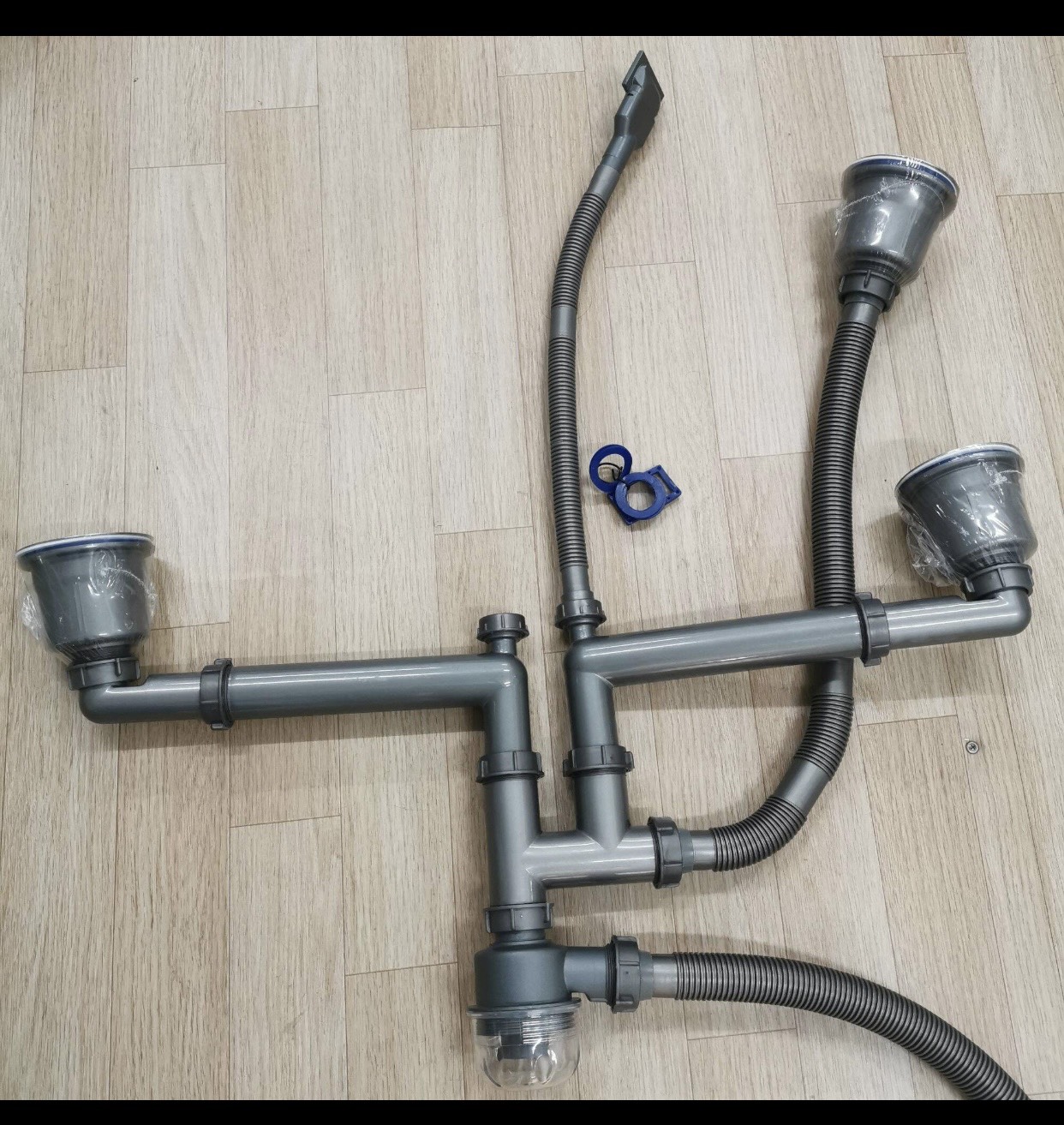 BỘ XI PHÔNG/RỐN/ỐNG THOÁT NƯỚC CHẬU/BỒN RỬA BÁT 3 HỐ