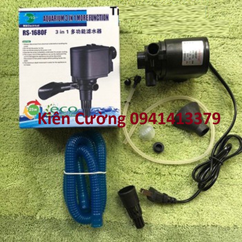 Máy bơm bể cá rs-1680f 220vac 25w