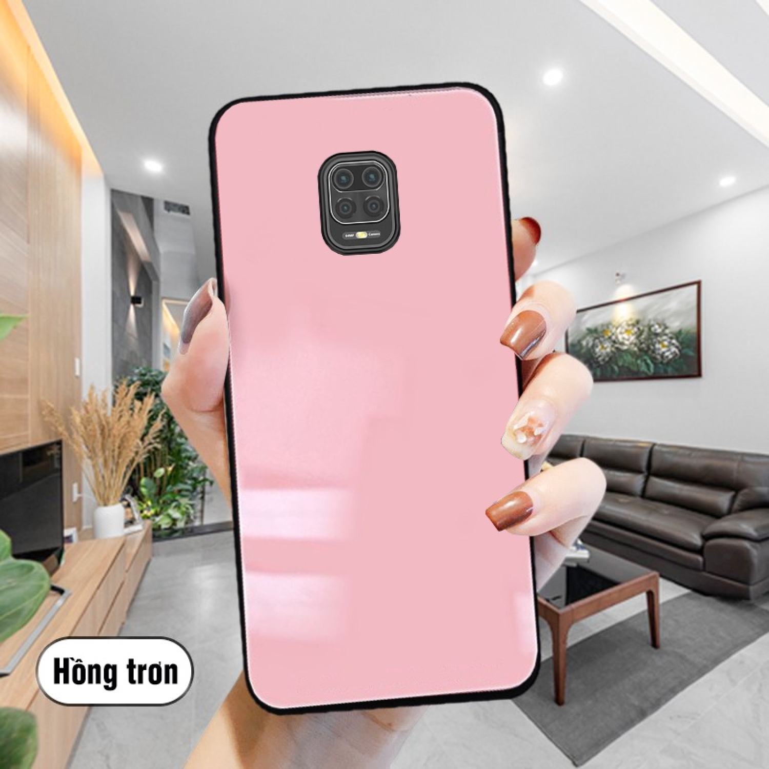 Ốp Lưng Xiaomi Redmi Note 9, Note 9s, Note 9 pro Mặt kính gương sáng bóng cao cấp