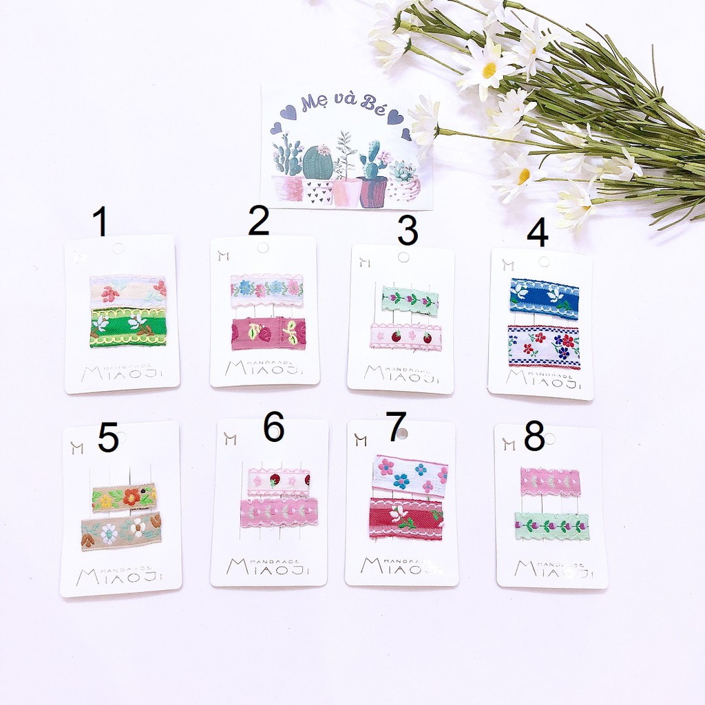 Kẹp tóc bé gái Style Hàn quốc (Set 2c)