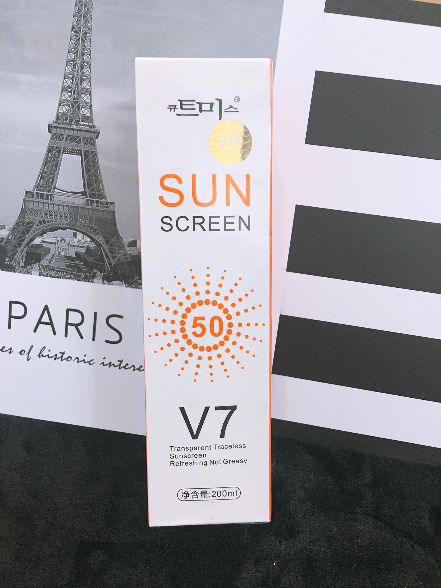 [HCM][CHUYÊN SỈ] Xịt chống nắng V7 SUN SCREEN SPF 50 PA+++