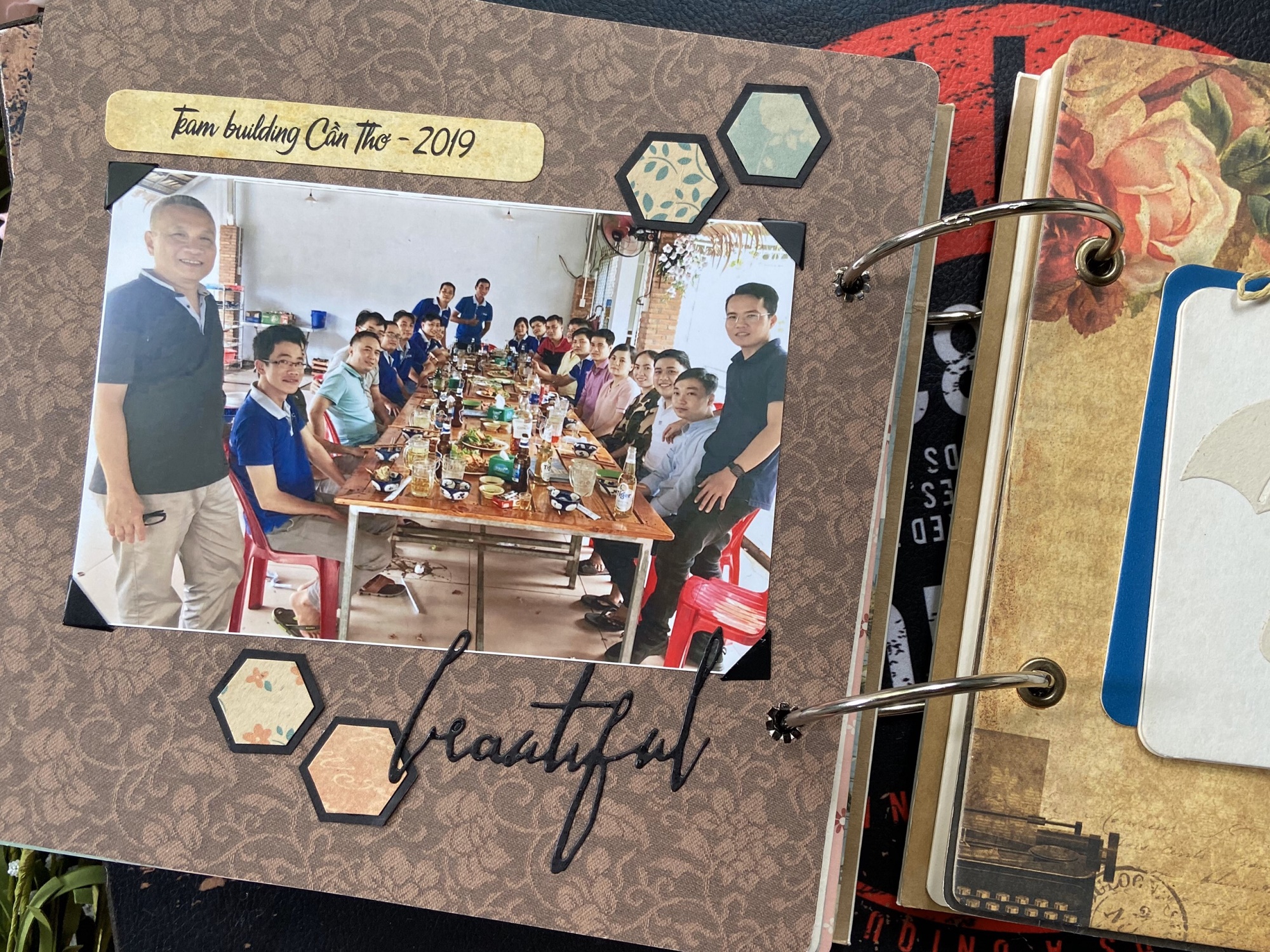 [HCM]Album Scrapbook Retro Clock