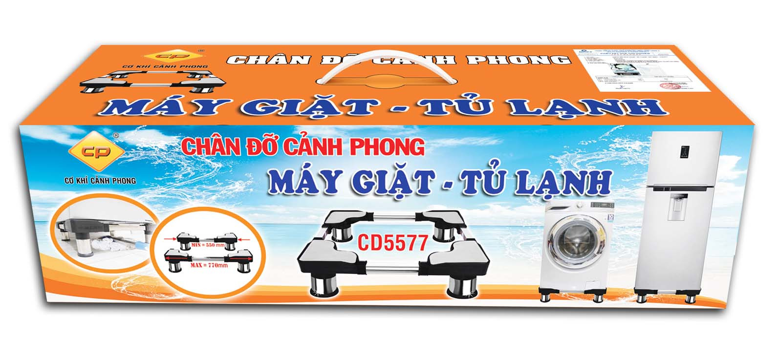 Chân máy giặt & tủ lạnh cd5577 cơ khí cảnh phong