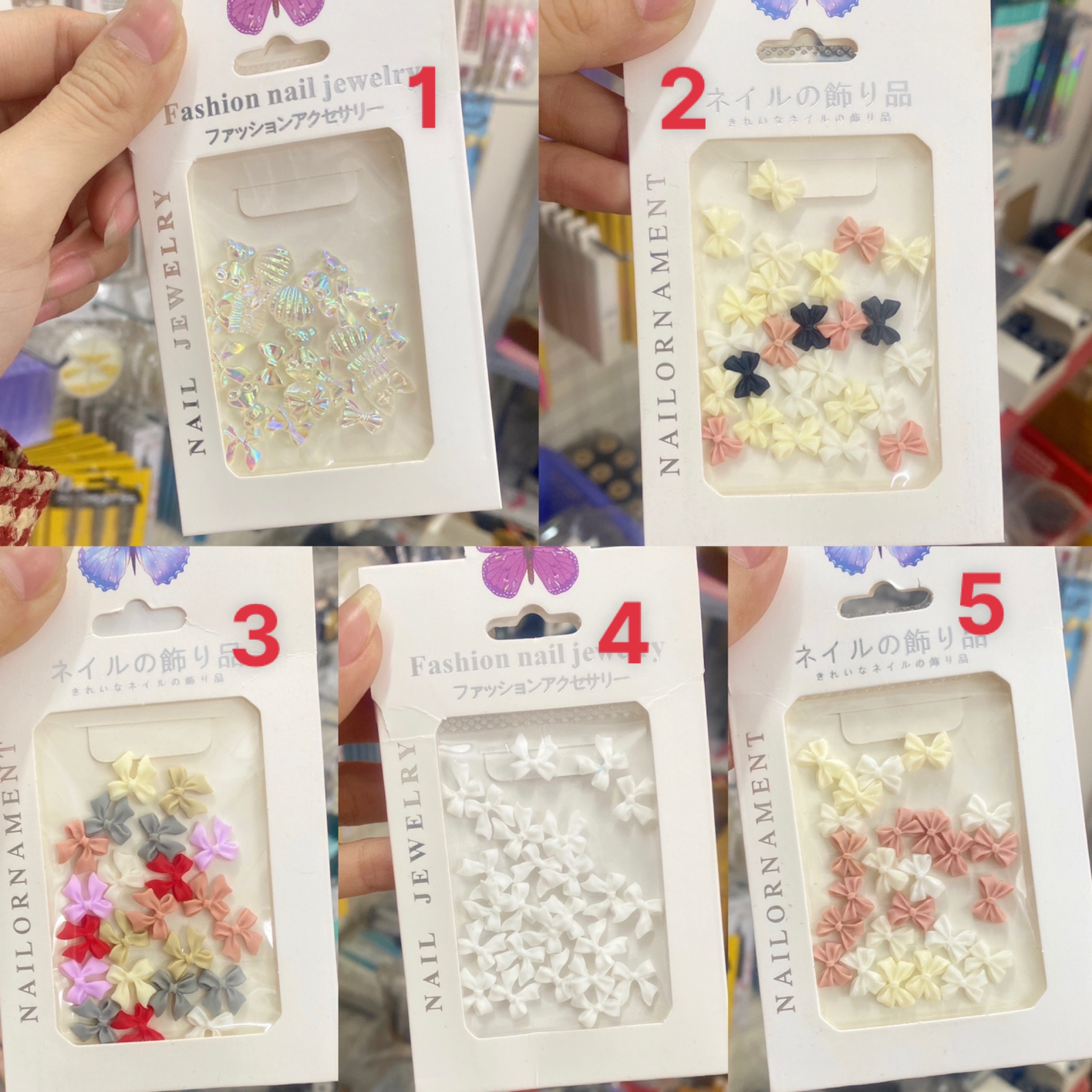 Chram ,Phụ Kiện Nơ Đính Móng Tay - Sugar Nails