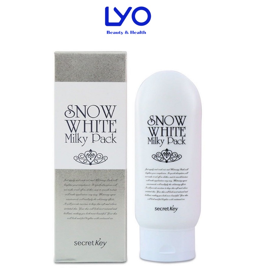 Kem tắm trắng body và mặt Snow White Milky Pack 200ml.