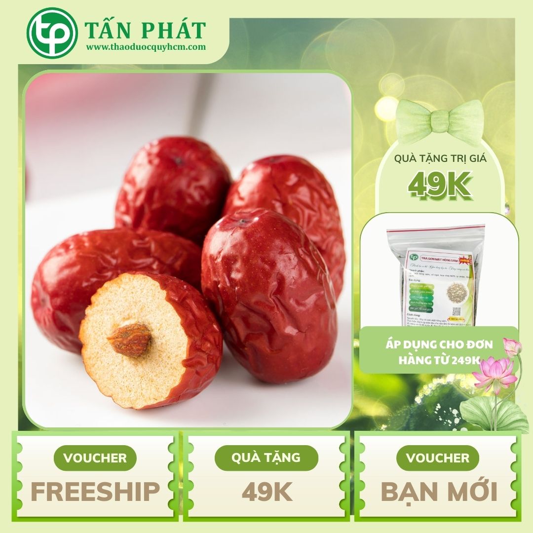 Dried Red Apples 500g - High Quality Company Product - Supports Improving the User's Health - Tan Phat Herbal Medicine