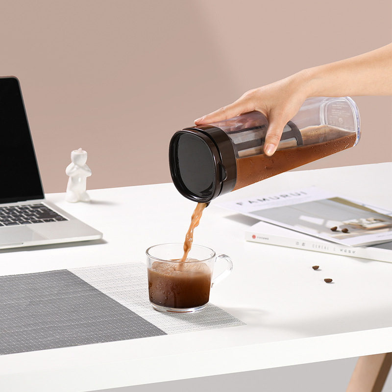 Bình pha cafe COLD BREW (cà phê ủ lạnh) nhựa nguyên sinh ABS 1.1L AHAHOME