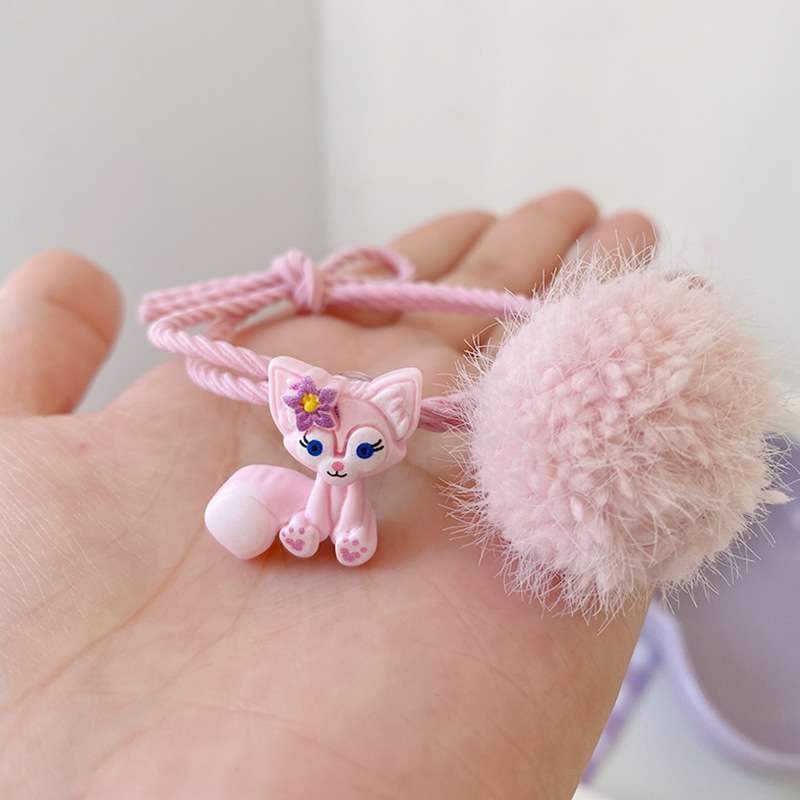Set 5 Cột Tóc Vải Hình Thỏ. Set dây cột tóc dễ thương, đóng yêu cho bé