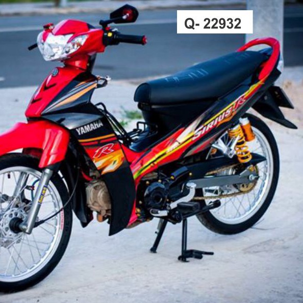 Tem rời Sirius R xăng cơ đỏ đen