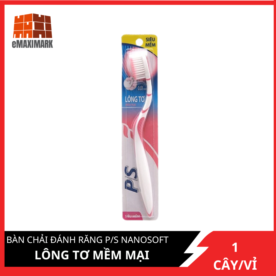 Bàn chải đánh răng nanosoft lông tơ mềm mại vỉ 1 cây