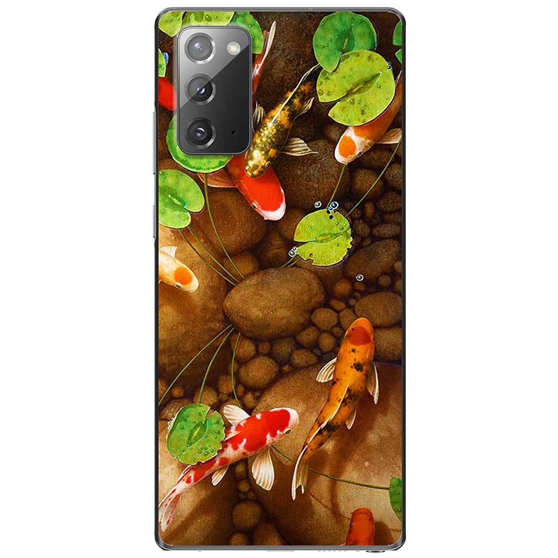 Ốp lưng dành cho Samsung Galaxy Note 10, Note 10 Plus, Note 10 Lite, Note 20, Note 20 Ultra mẫu Cá koi