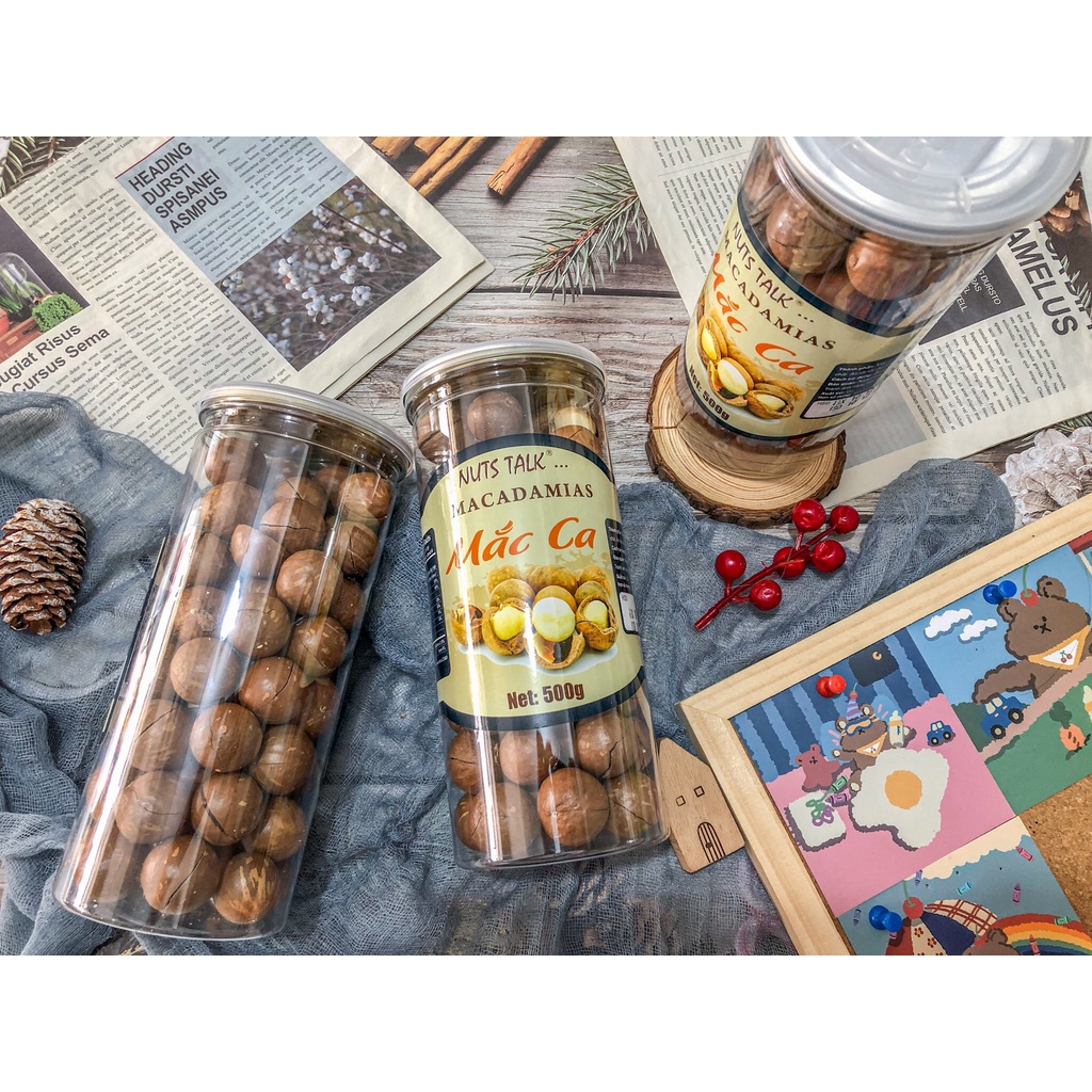 {QUÀ TẾT} HẠT MACCA ÚC NỨT VỎ NUTSTALK ( HỘP 250G/500G)