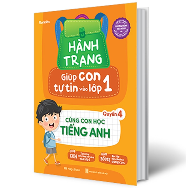 Fahasa - Hành Trang Giúp Con Tự Tin Vào Lớp 1 - Quyển 4: Cùng Con Học Tiếng Anh
