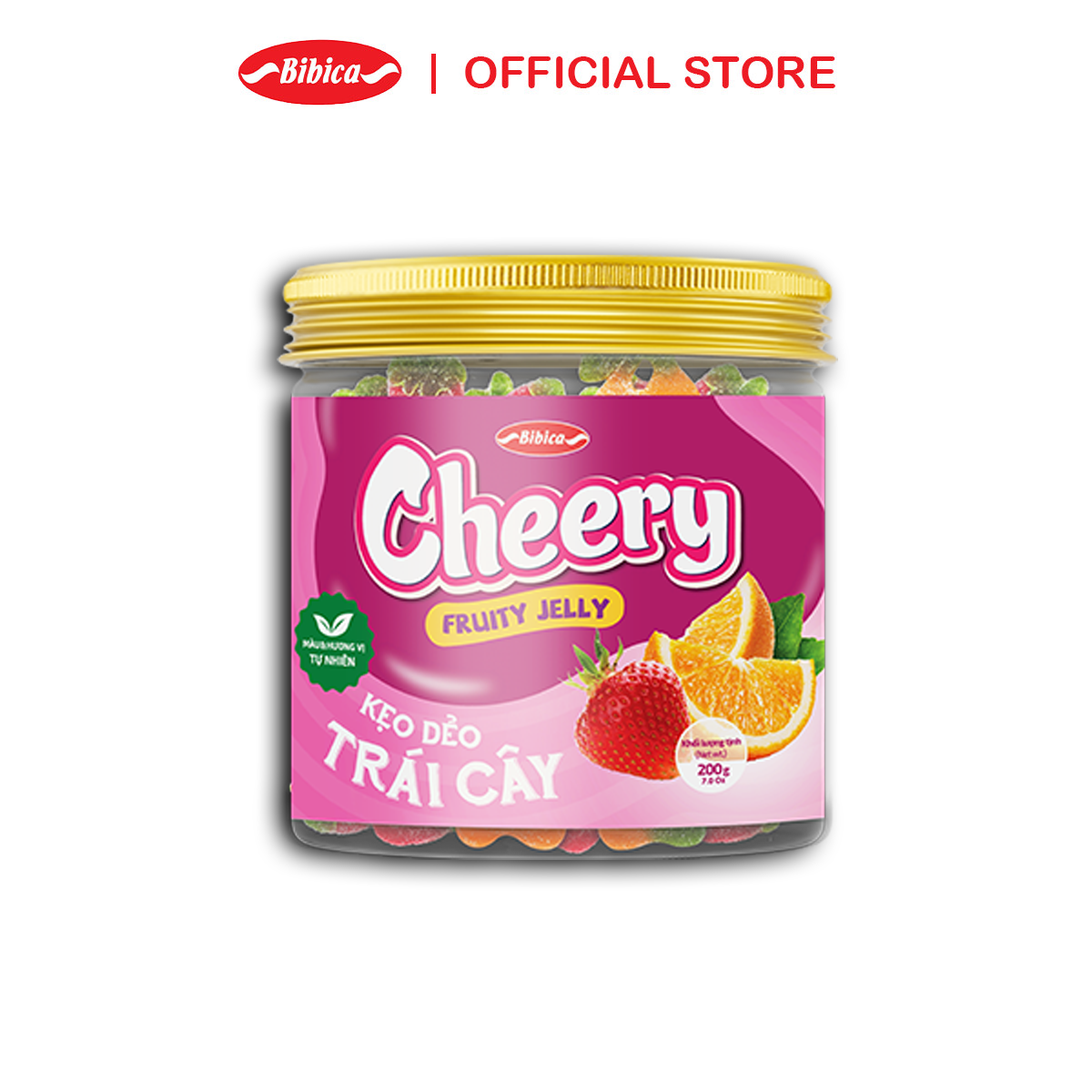 Kẹo Dẻo Cheery Trái Cây Bibica 200g