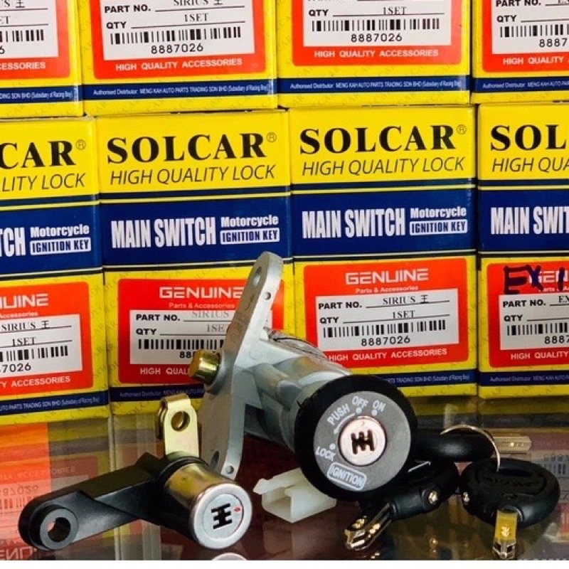 Ổ Khoá SOLCAR 6 Cạnh cho Ex2010 / Ex135 4S