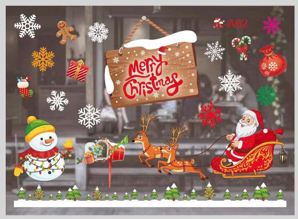 ( 003) Decal trang trí tường Noel