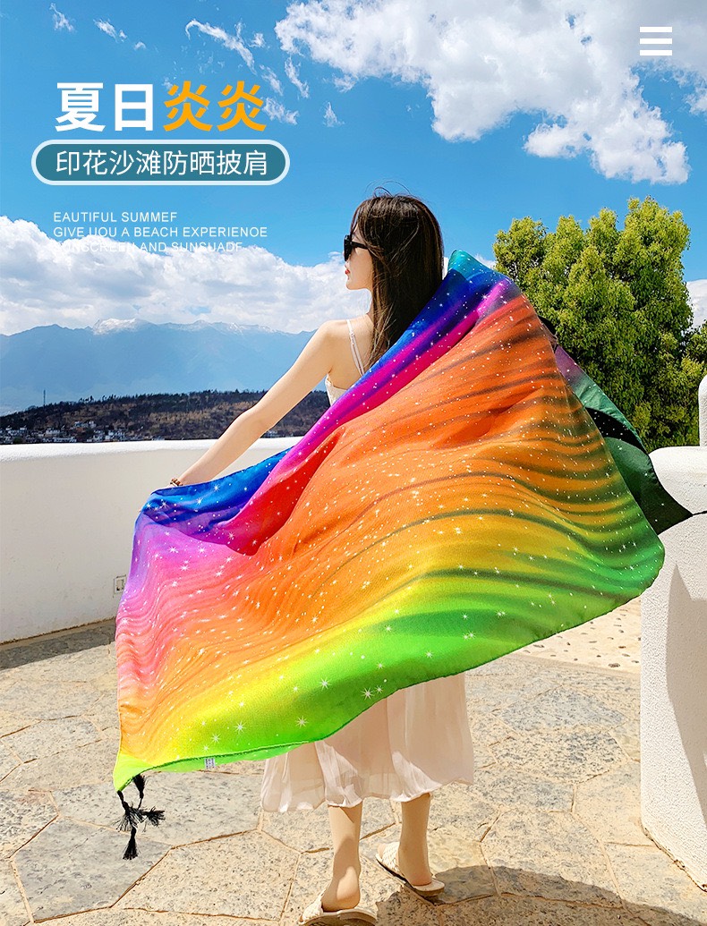 Khăn choàng Boho đi biển