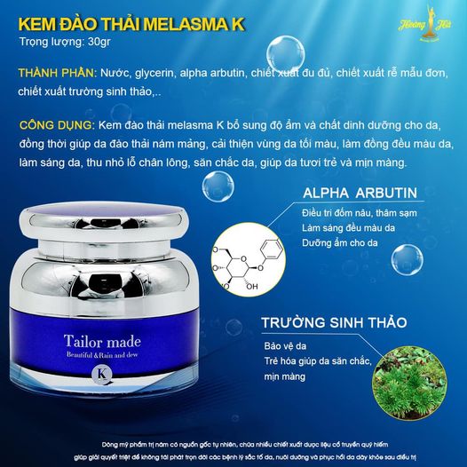 Kem Đào Thải Melasma K Miga - Tailor made K