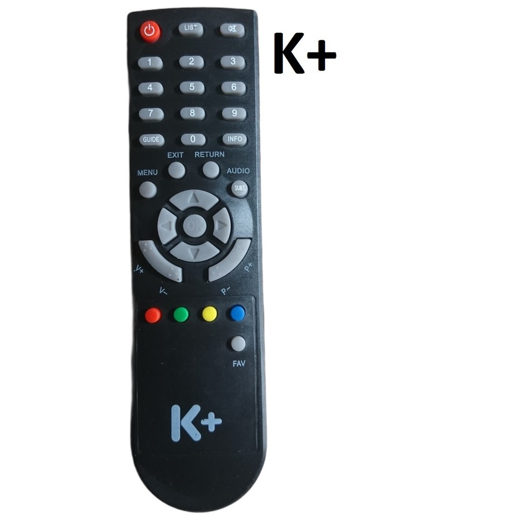 Điều khiển đầu thu K+ - tặng kèm pin chính hãng - Remote K+ - Remote điều khiển đầu thu K+ loại tốt zin theo máy