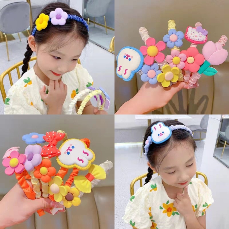 Băng đô cài bờm tóc hoạt hình siêu yêu cho bé