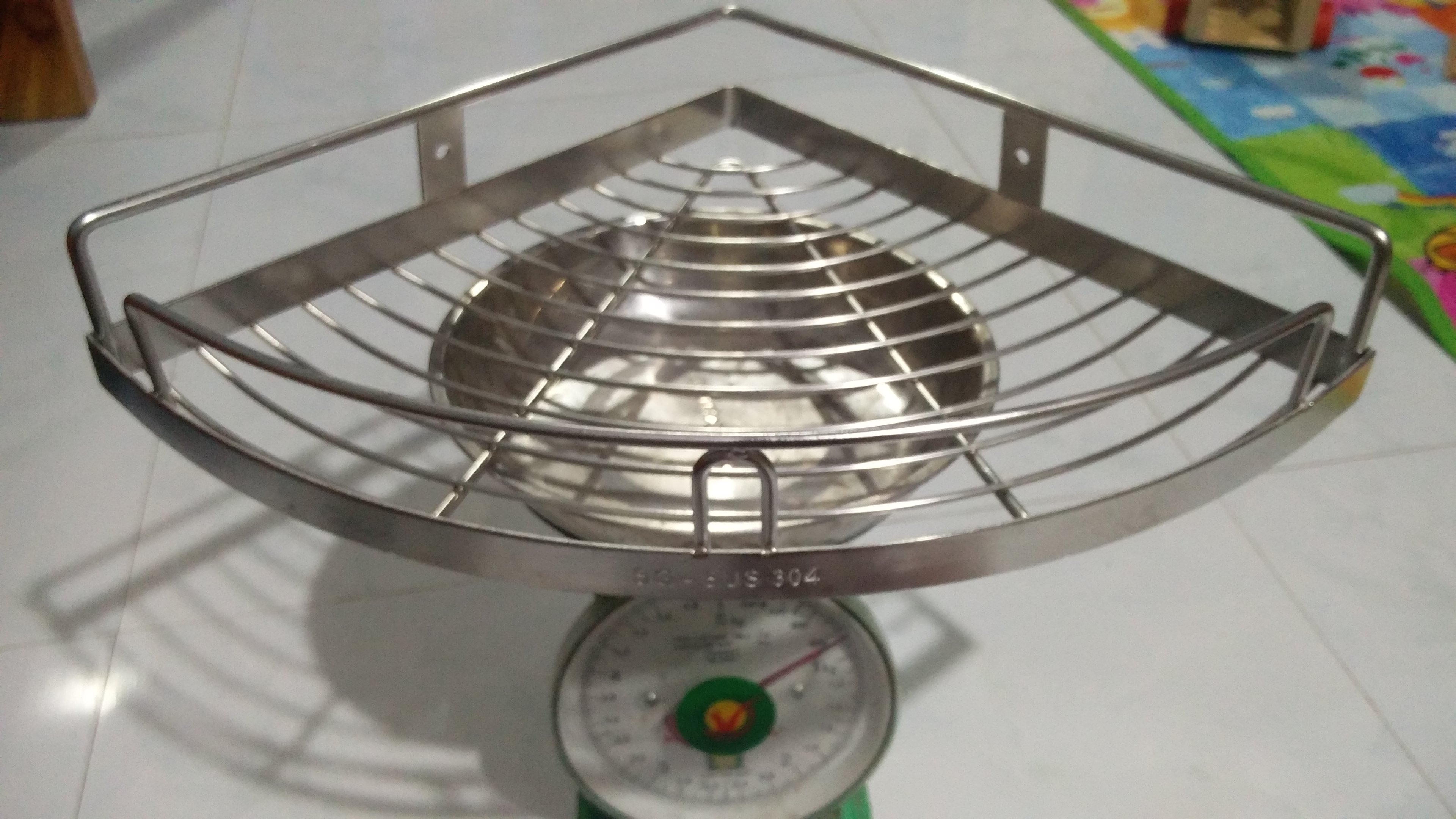 Kệ góc 1 tầng inox sus 304 cao cấp