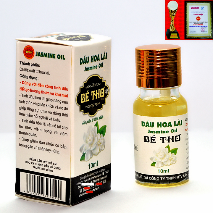Tinh dầu thiên nhiên hoa Lài hiệu Bé Thơ (chai 10ml)