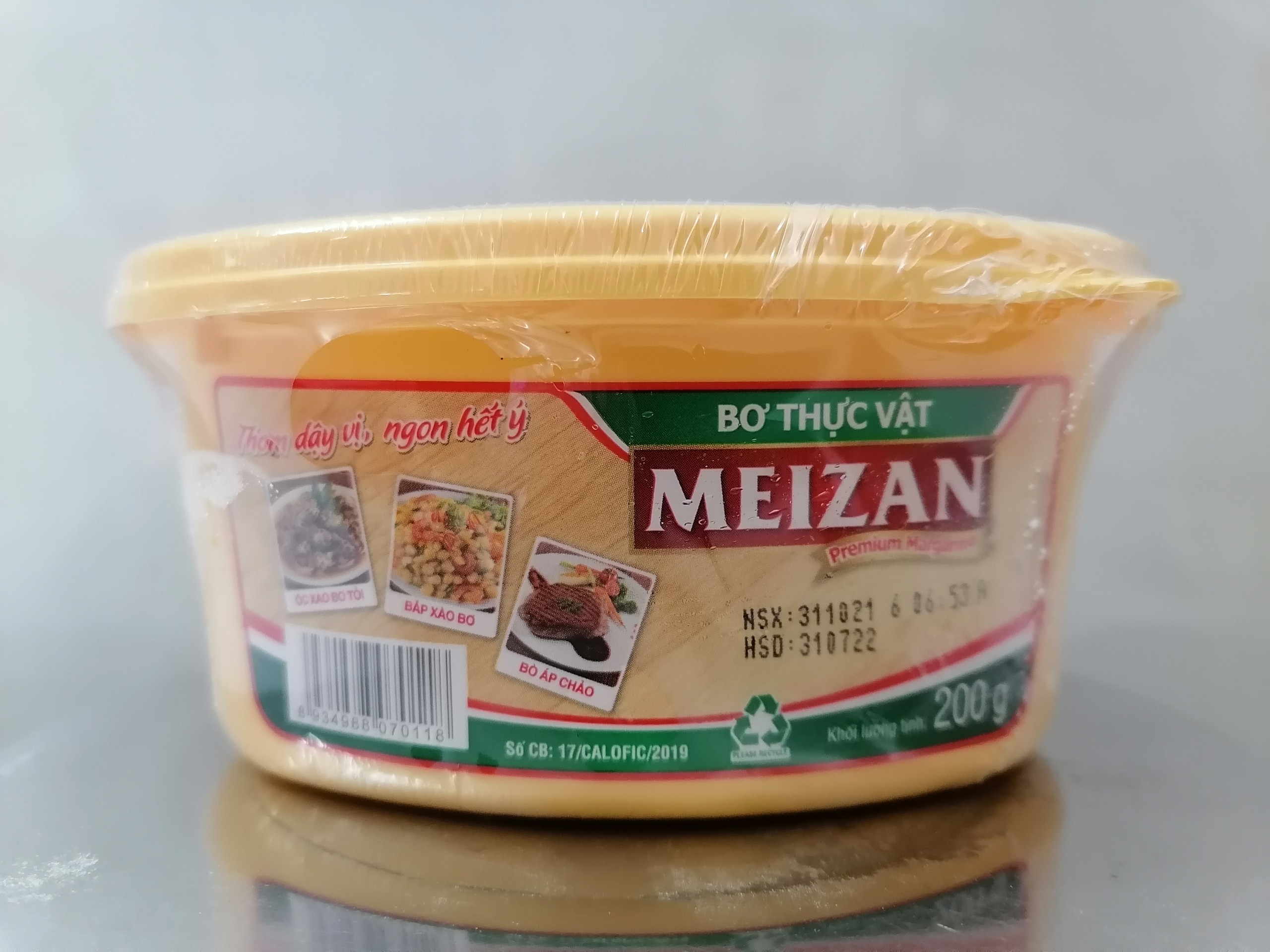 200g Hộp trung Bơ thực vật VN MEIZAN Premium Margarine halal alc-hk
