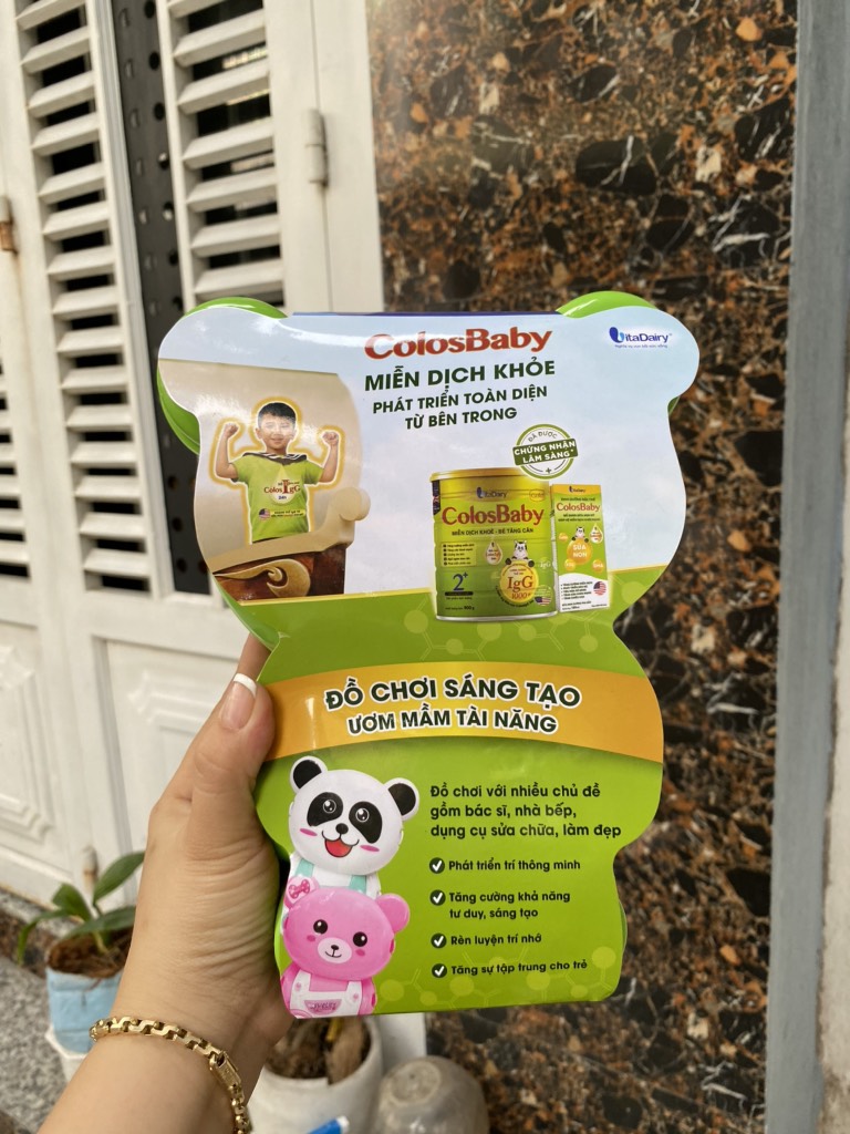 Đồ chơi balo gấu cho bé hkm Vitadairy