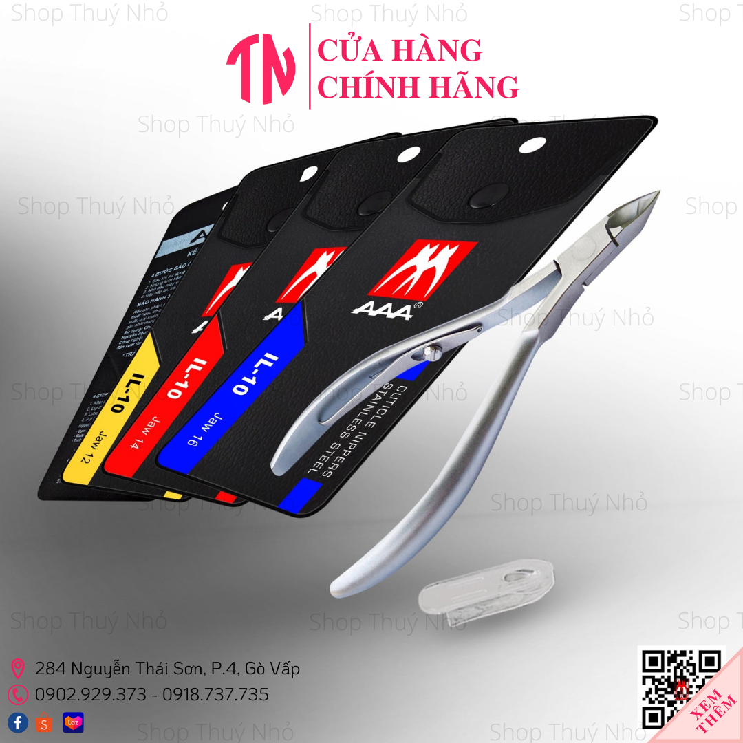 Kềm cắt da tay Inox không gỉ cao cấp AAA IL-01 dụng cụ làm móng tay chuyên nghiệp nghệ thuật nail