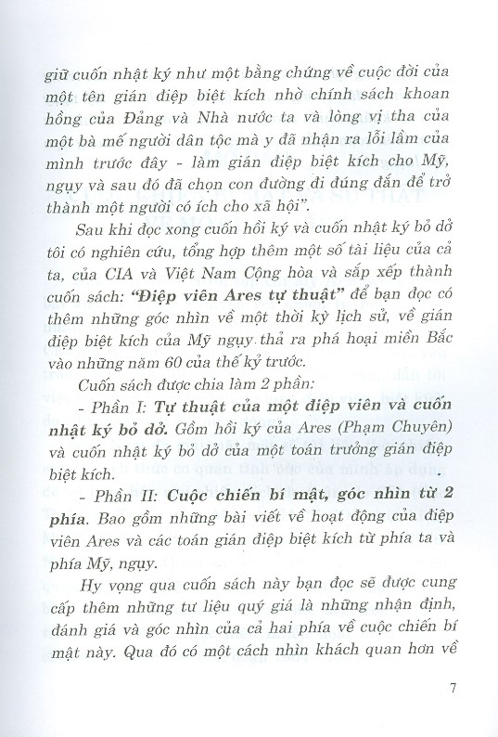 Điệp Viên Ares Tự Thuật
