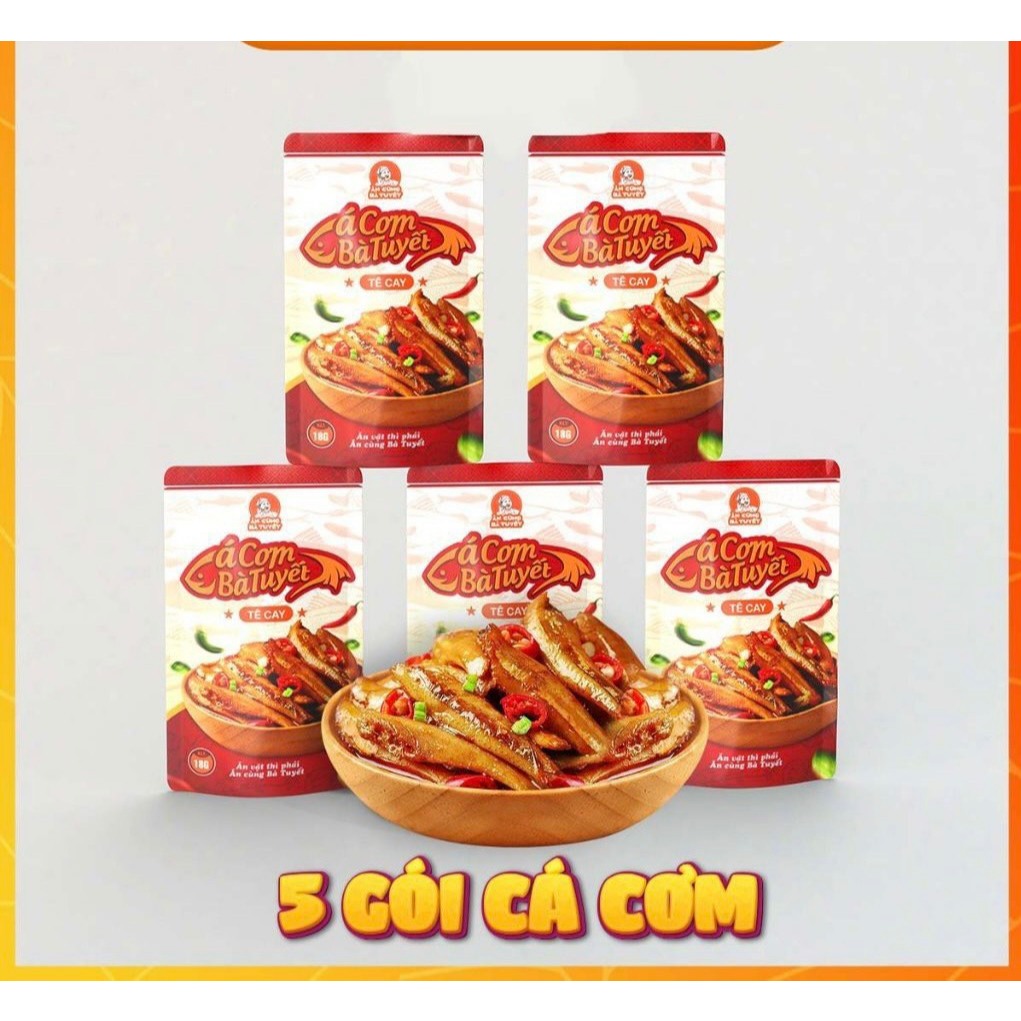 COMBO 20 gói Cá Cơm ĂN CÙNG BÀ TUYẾT đồ ăn vặt việt nam