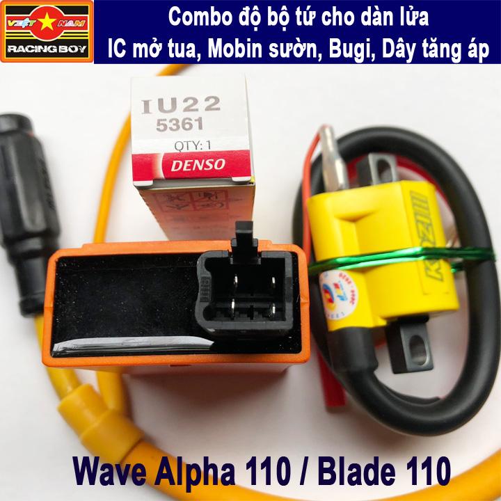 Combo Độ bộ tứ dàn lửa cho Wave Alpha 110, Blade 110 - KOZI Malaysia