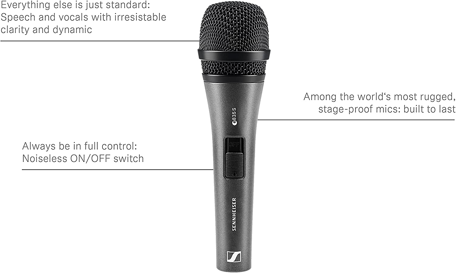 Micro Sennheiser E835S huyền thoại vocal (made in Germany)