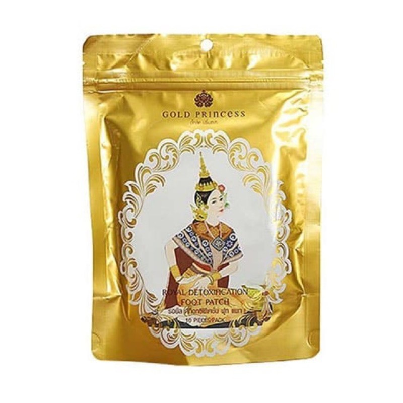(Auth) Miếng Dán Thải Độc Chân Gold Princess Thái Lan (Inbox Giá Sỉ Tốt) nhập khẩu