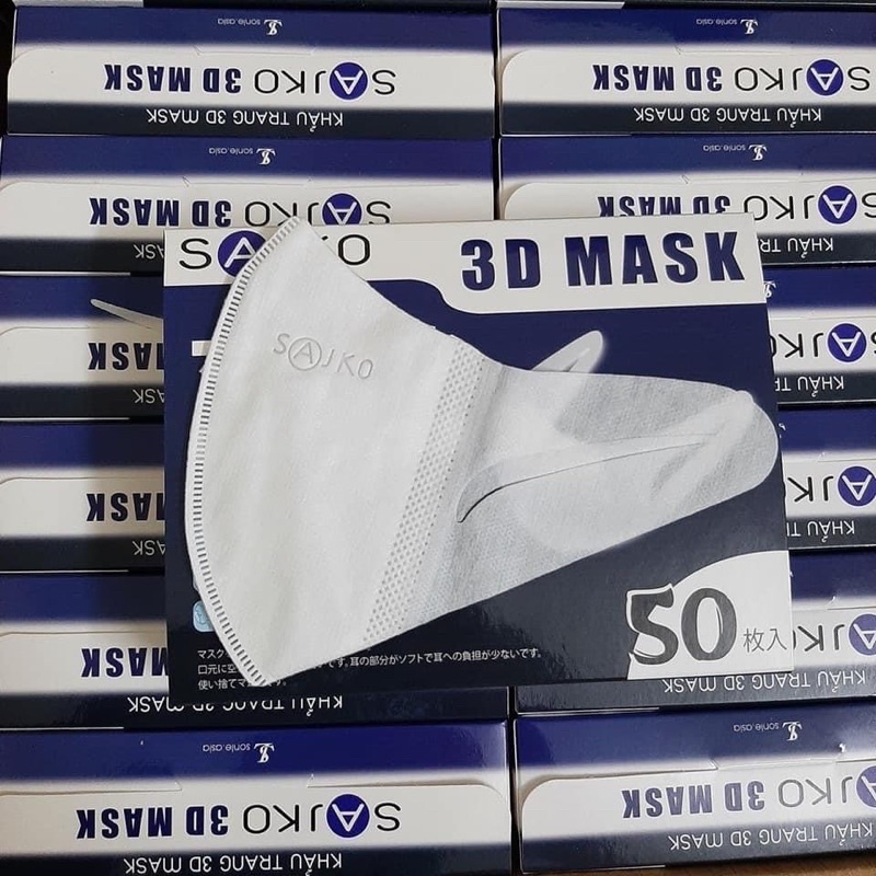 Khẩu trang 3d mask sajko xuân lai quai vải