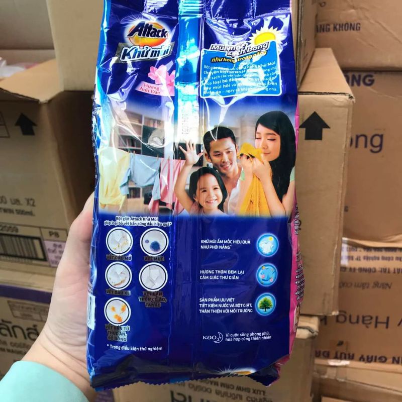 Bột giặt Attack 720g mẫu mới