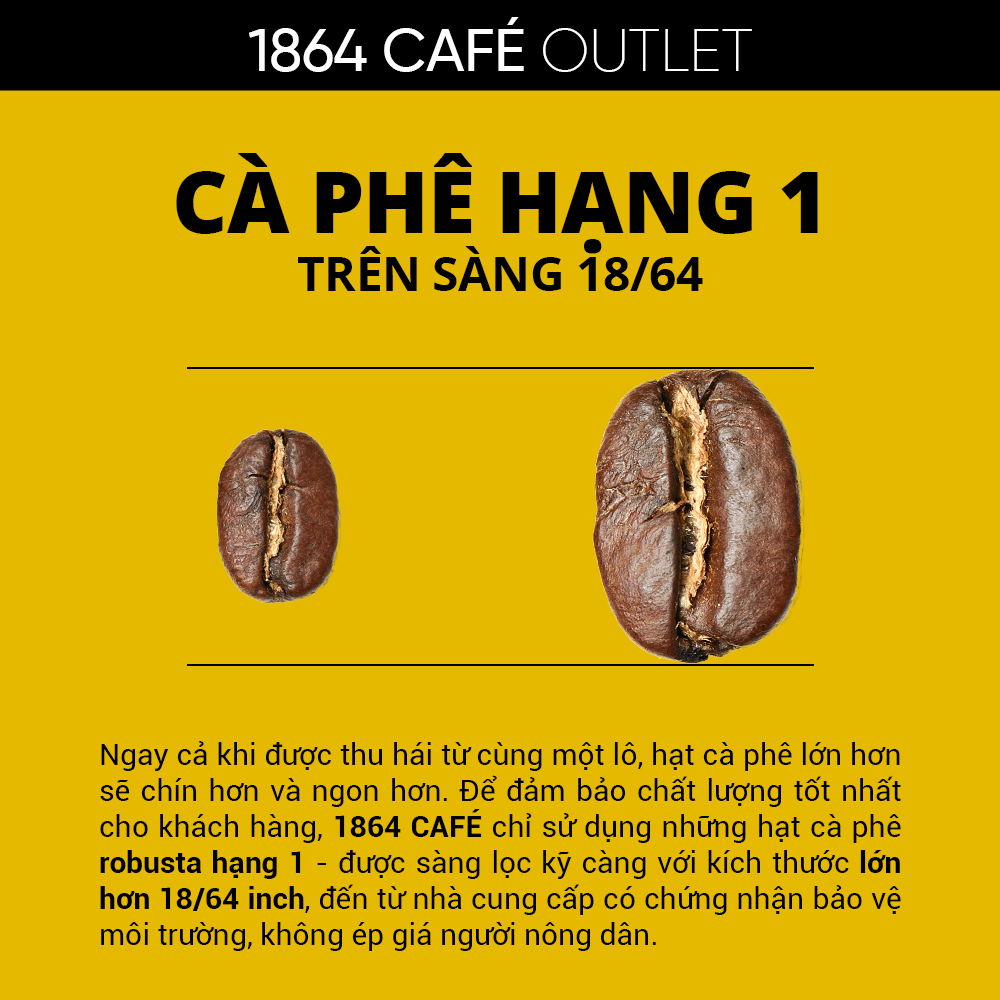 220g Cà phê Bột Thunder No.4 - 1864 CAFÉ