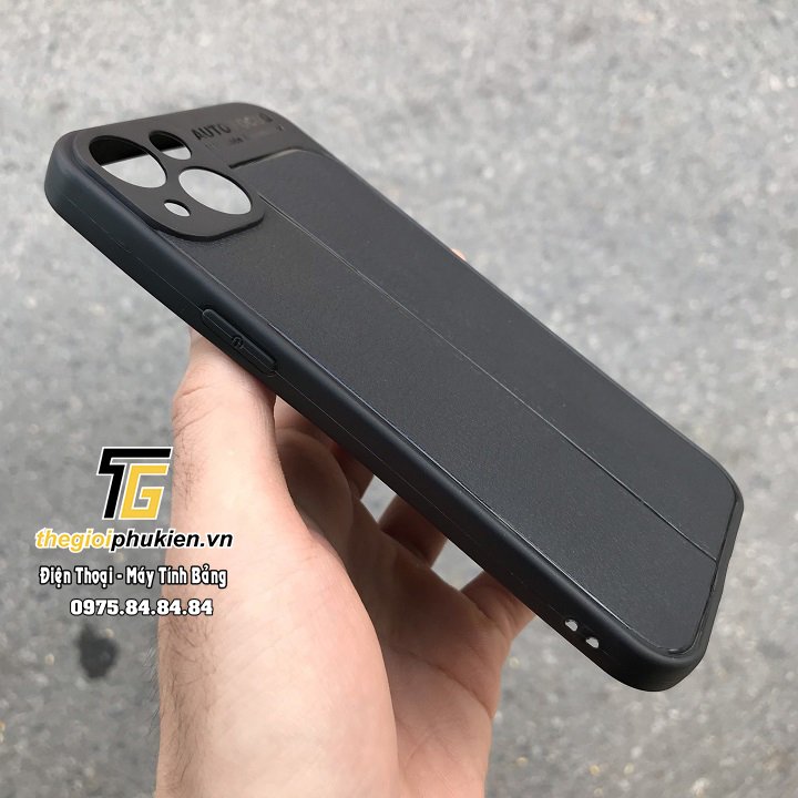 [Hàng mới về] Ốp lưng sillicon giả da Auto Focus iPhone 13