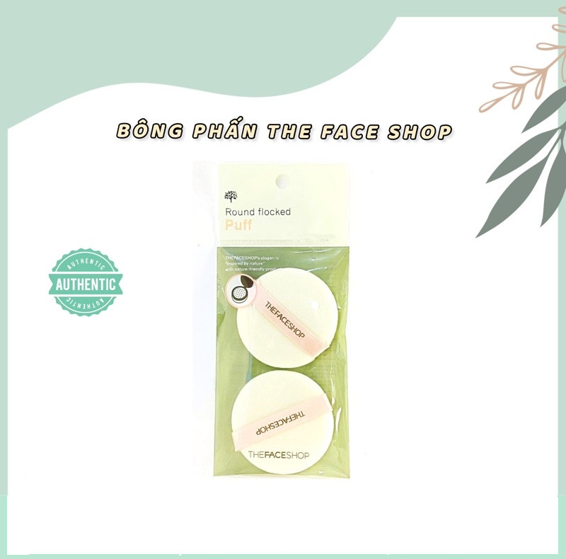 Bông Mút The Face Shop Round Flocked Puff