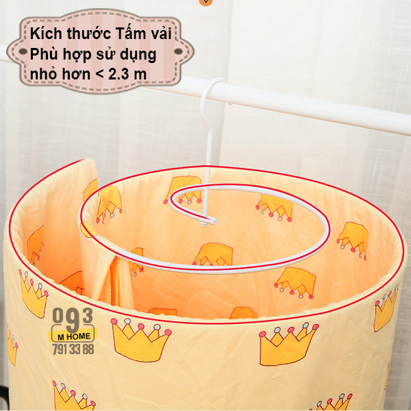Dụng Cụ Phơi Quần Áo Inox Móc Treo Phơi Chăn Mền Sào