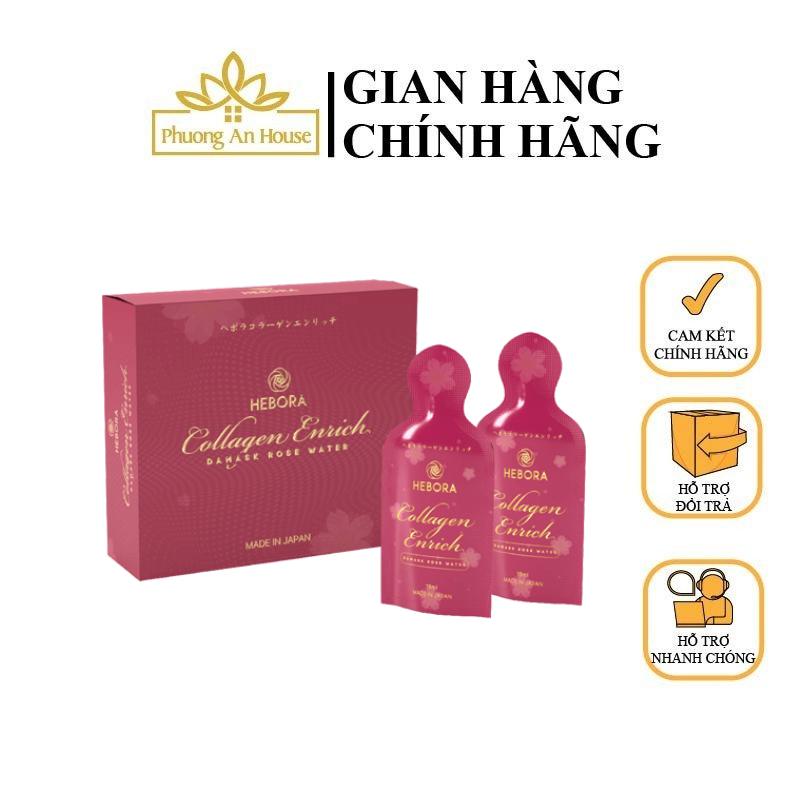 Nước uống collagen hebora nhật bản hộp 28 gói - phuonganhouse